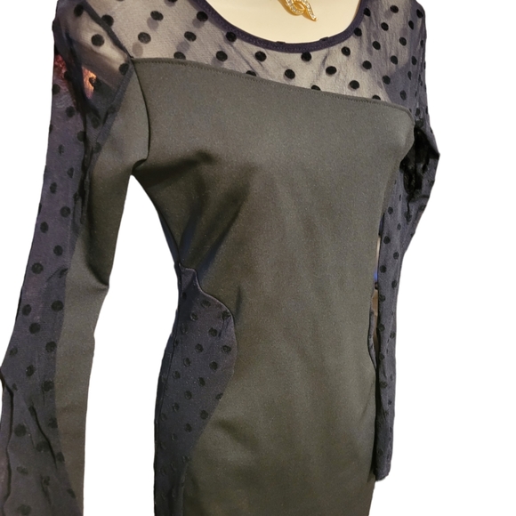 Suzy Shier S Dress Mini  Party Black, Upper Half Lace - Picture 6 of 15